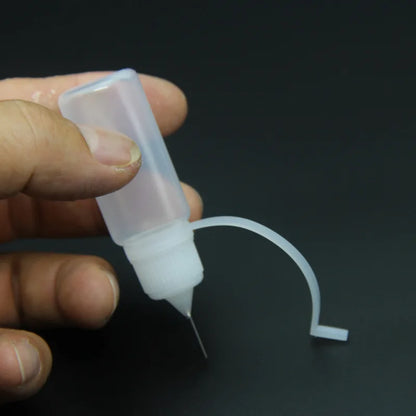 1PC 10ml Colorful Needle Tip Bottle Refillable Squeezable Needle Bottle Point Line DIY Polymer Clay Tool Glue Applicator Bottle