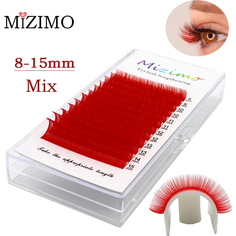 The Royal Blue Color 8-15 Length Is Mixed With Natural Softness To Extend The Professional Grafting False Eyelash Makeup 0.07