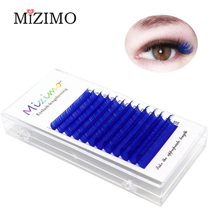 The Royal Blue Color 8-15 Length Is Mixed With Natural Softness To Extend The Professional Grafting False Eyelash Makeup 0.07