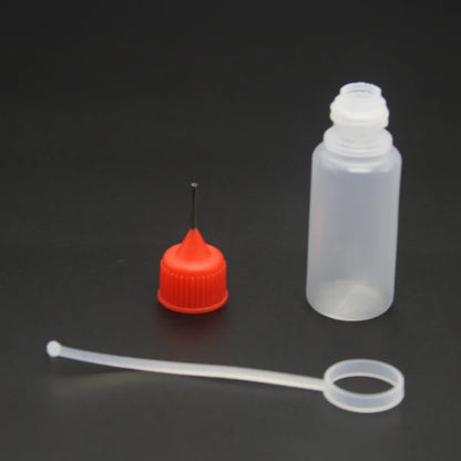 1PC 10ml Colorful Needle Tip Bottle Refillable Squeezable Needle Bottle Point Line DIY Polymer Clay Tool Glue Applicator Bottle