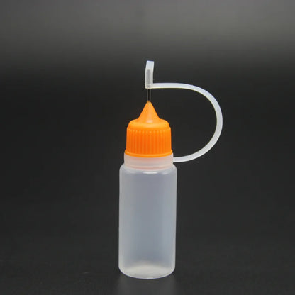 1PC 10ml Colorful Needle Tip Bottle Refillable Squeezable Needle Bottle Point Line DIY Polymer Clay Tool Glue Applicator Bottle
