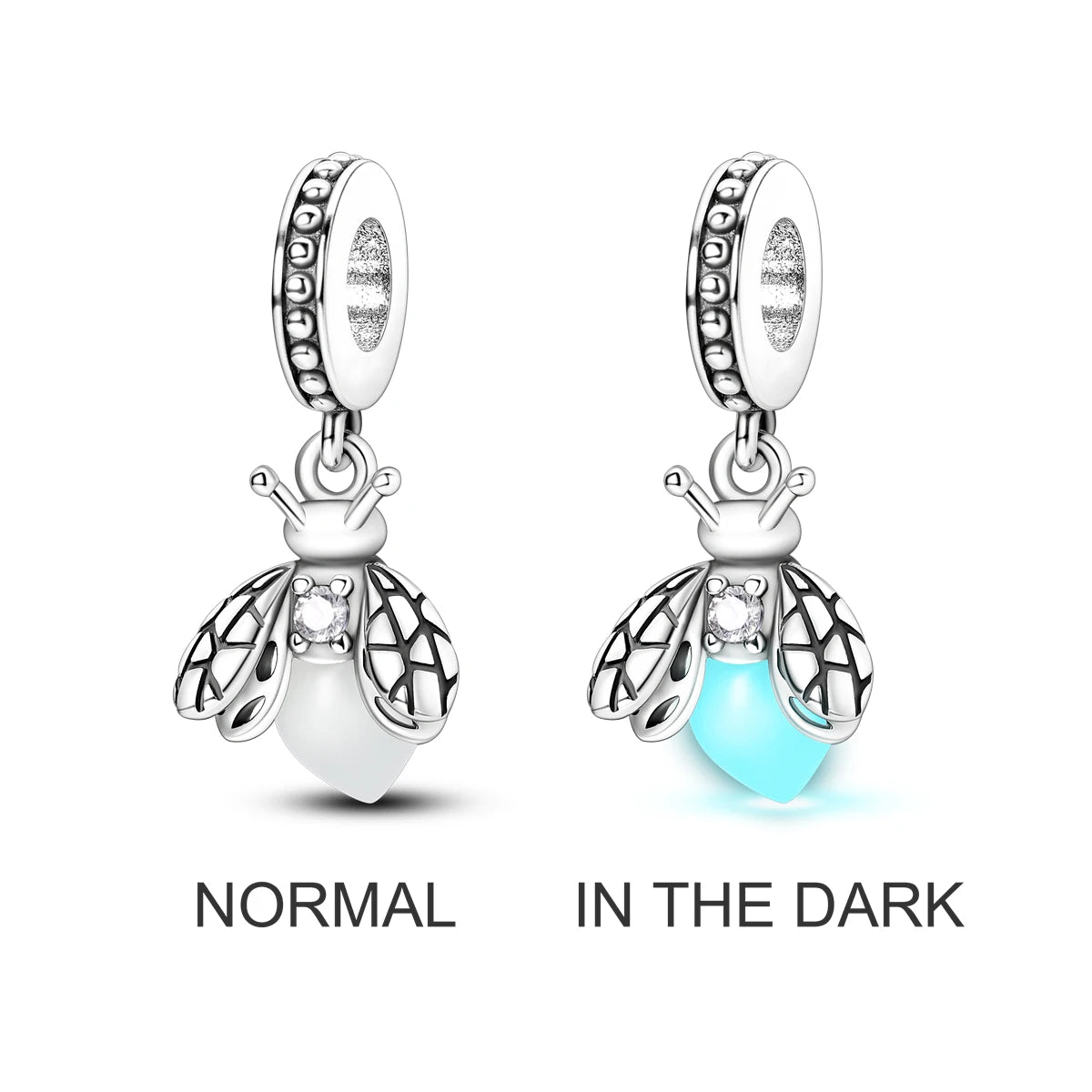 925 Silver Rainbow Flower Dragonfly Charms Dangle Charm Animal Bead Fit Original Bracelet Jewelry DIY
