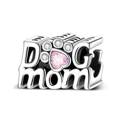 Original 925 Sterling Silver Charms Love Pets Dog Cat Paw Print Pendant Beads Fit Brand Bracelets Necklaces Women DIY Jewelry