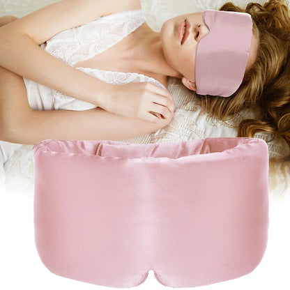 Mulberry Silk Light Blocking Sleep Eyemask Soft Padded Travel Eyeshade Comfort Sleeping Aid For Home Trip