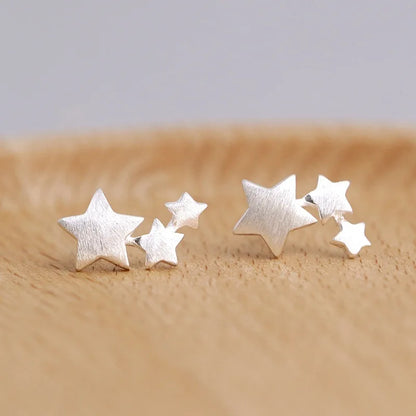 925 Sterling Silver Star Earring for Women Girl Personal Originality Trend Hip Hop Neutral Jewelry Gift Dropshipping