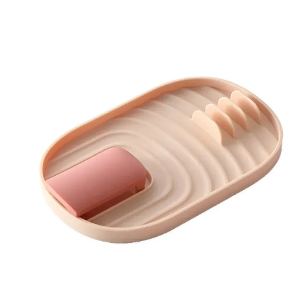 1Pcs Counter Top Shovel Spoon Shelf Patula Rack Pot Lid Rack Shelves Soup Spoon Pad Put Soup Spoon Chopsticks Holder