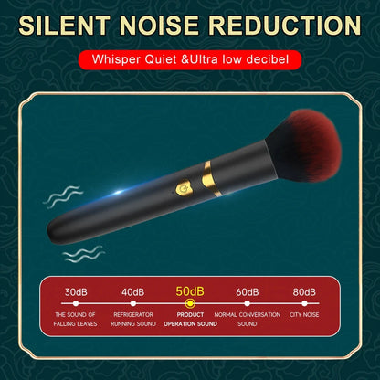 Portable Waterproof Concealer Brush-Style Vibration Stimulator Adjustable G-Spot Anal Vaginal Adult Toy for Sexual Wellness Gift