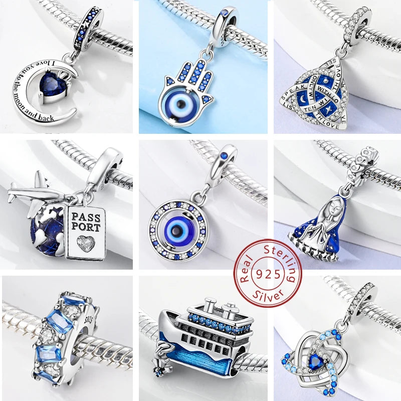 Charm Hot Sales 925 Silver Original Charms Beads Fit Pendant Charm Bracelet Dangle for Women DIY Fine Jewelry Making