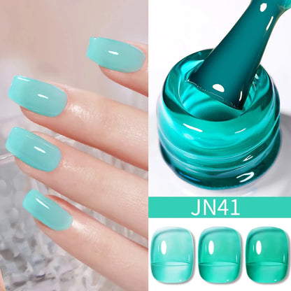 BORN PRETTY 83 Colors 10ml Jelly Nude Gel Nail Polish Autumn Amber Semi Transparent Manicure Soak off UV LED Nails Gel Varnish