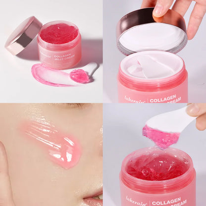 Deep Hydrating Collagen Jelly Cream Moisturizing Tightening Soothing Anti-Aging Firmness Hydration Cream Skincare Cosmetics