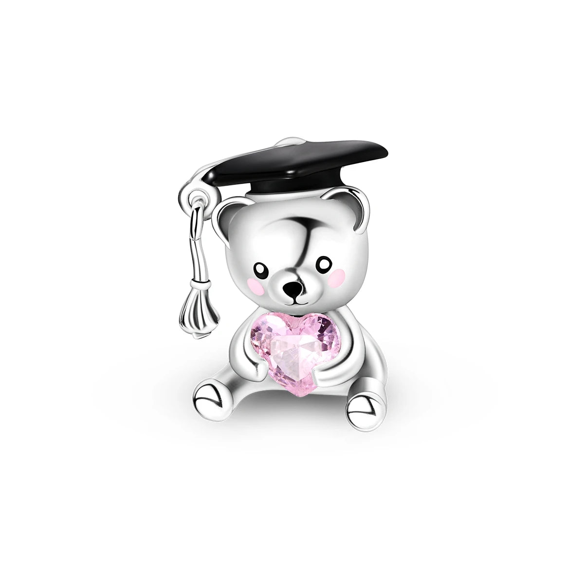Original Charms 925 Silver Cute Animals Cat Bear Bead For Silver Bracelet Diy Fahsion Jewelry