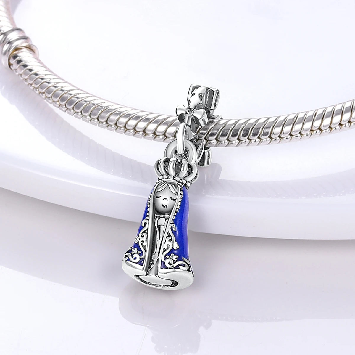925 Silver Rainbow Flower Dragonfly Charms Dangle Charm Animal Bead Fit Original Bracelet Jewelry DIY