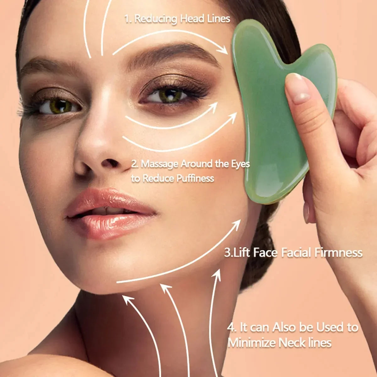 Resin Heart-Shaped Scrapping Piece Massage Back Neck Waist Scrapping Piece Beauty Salon Whole Body Scrapping Spa Tools