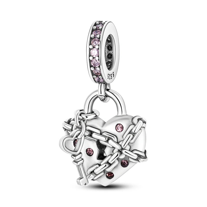 Charm Hot Sales 925 Silver Original Charms Beads Fit Pendant Charm Bracelet Dangle for Women DIY Fine Jewelry Making