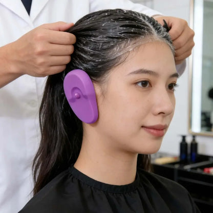 Silicone Ear Cover Hair Coloring Dyeing Ear Protector Waterproof Shower Ear Shield 2 PCS Earmuffs Caps Salon Styling Accessories