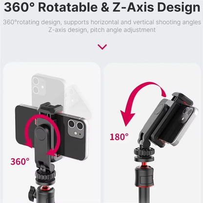 ST-06S Vertical Shooting Phone Mount Holder DSLR Camera Monitor Mount Tripod Mount Clamp for Smartphone Vlog Shooting accessorie