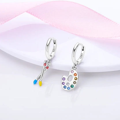 New 925 Sterling Silver Wine Cup Butterfly  Women Earrings Brilliant Wedding Engagement Star Earrings Jewelry Gift