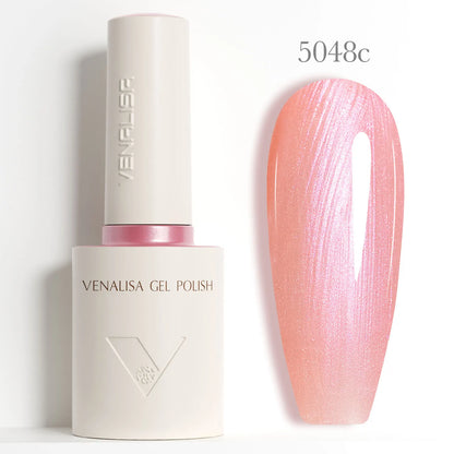 1pc Venalisa Nail Gel Polish Milky White Semi Transparent Hema Free Soak Off UV LED Gel Varnish Soft Brush Round Shape Pigment