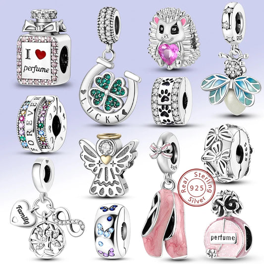 Charm Hot Sales 925 Silver Original Charms Beads Fit Pendant Charm Bracelet Dangle for Women DIY Fine Jewelry Making