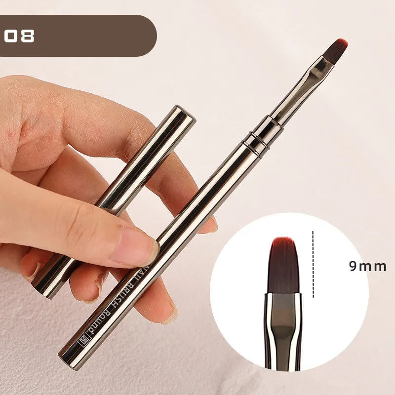 1PC Aluminum Tube Handle Nail Art Painting Carving Flowers Nail Liner Drawing Leaves Stripe Manicure Pen