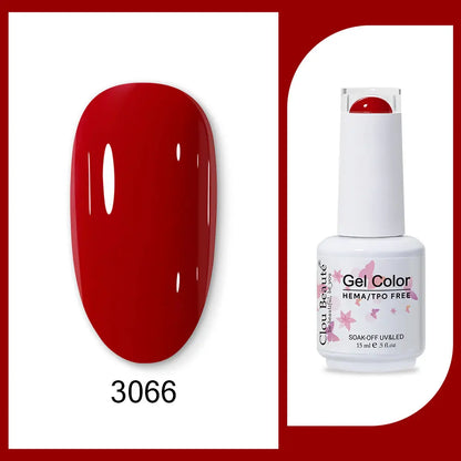 Clou Beaute TPO FREE Nail Gel Polish High Pigment Nail Art Supply Spring Summer Pastal Color Varnish UV Gel Clear Base Top Coat