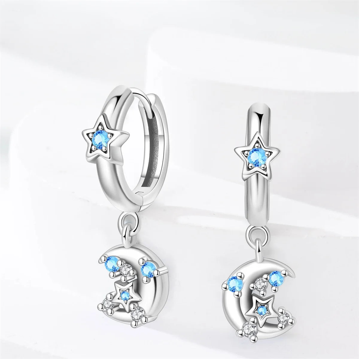 New 925 Sterling Silver Wine Cup Butterfly  Women Earrings Brilliant Wedding Engagement Star Earrings Jewelry Gift