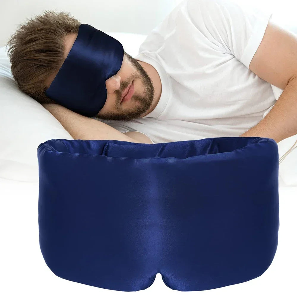 Mulberry Silk Light Blocking Sleep Eyemask Soft Padded Travel Eyeshade Comfort Sleeping Aid For Home Trip