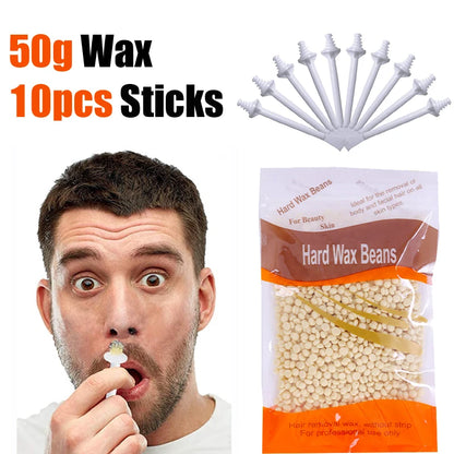 Portable Nose Wax Kit 50g-1005g for Men and Women Nail Waxing Hair Removal Wax Kit Nail Wax Cleaning Wax Kit Nose Clipper Beauty