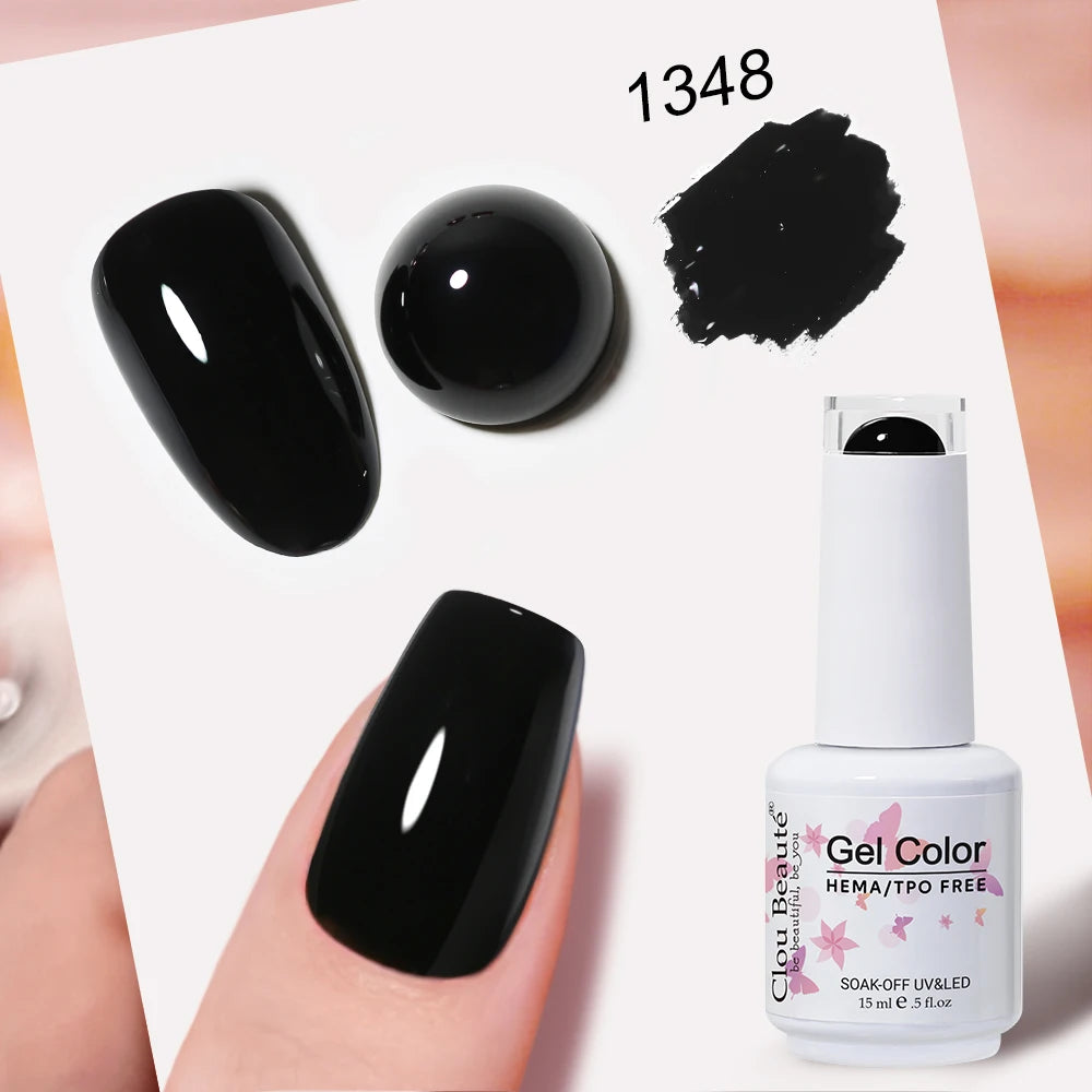 Clou Beaute TPO FREE Nail Gel Polish High Pigment Nail Art Supply Spring Summer Pastal Color Varnish UV Gel Clear Base Top Coat