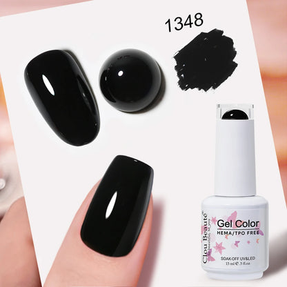 Clou Beaute TPO FREE Nail Gel Polish High Pigment Nail Art Supply Spring Summer Pastal Color Varnish UV Gel Clear Base Top Coat