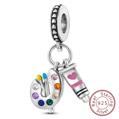 Hot Sale Charm Bead Pendant 925 Sterling Silver Firefly Love Heart Cats Dogs Sunflower Charm for Bracelet Women DIY Jewelry Gift