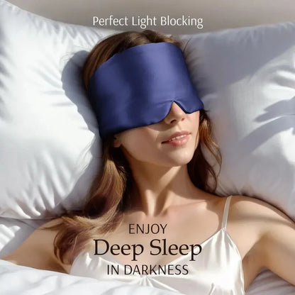 Mulberry Silk Light Blocking Sleep Eyemask Soft Padded Travel Eyeshade Comfort Sleeping Aid For Home Trip