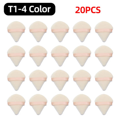 OGEYERO Velvet Triangle Powder Puff Make Up Sponges for Face Eyes Contouring Shadow Seal Cosmetic Foundation Makeup Tool