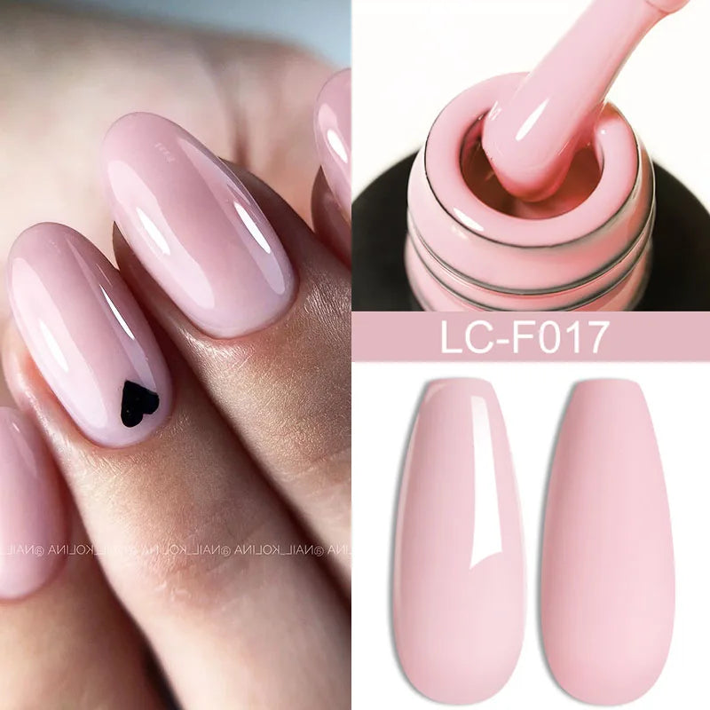 LILYCUTE 7ML Jelly Black Quick Extension Gel Nail Polish Nude Esmalte Unas Semipermanente UV Soak Off Nail Art Construction Gel