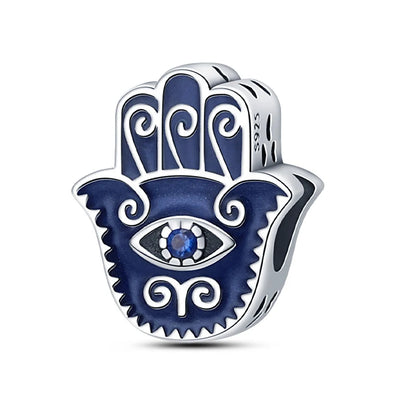 Hot Sales 925 Sterling Silver Charms Beads Devil's Eye Fatima's Hand Cross Beads Fit Original Bracelet Women DIY Jewelry Gifts