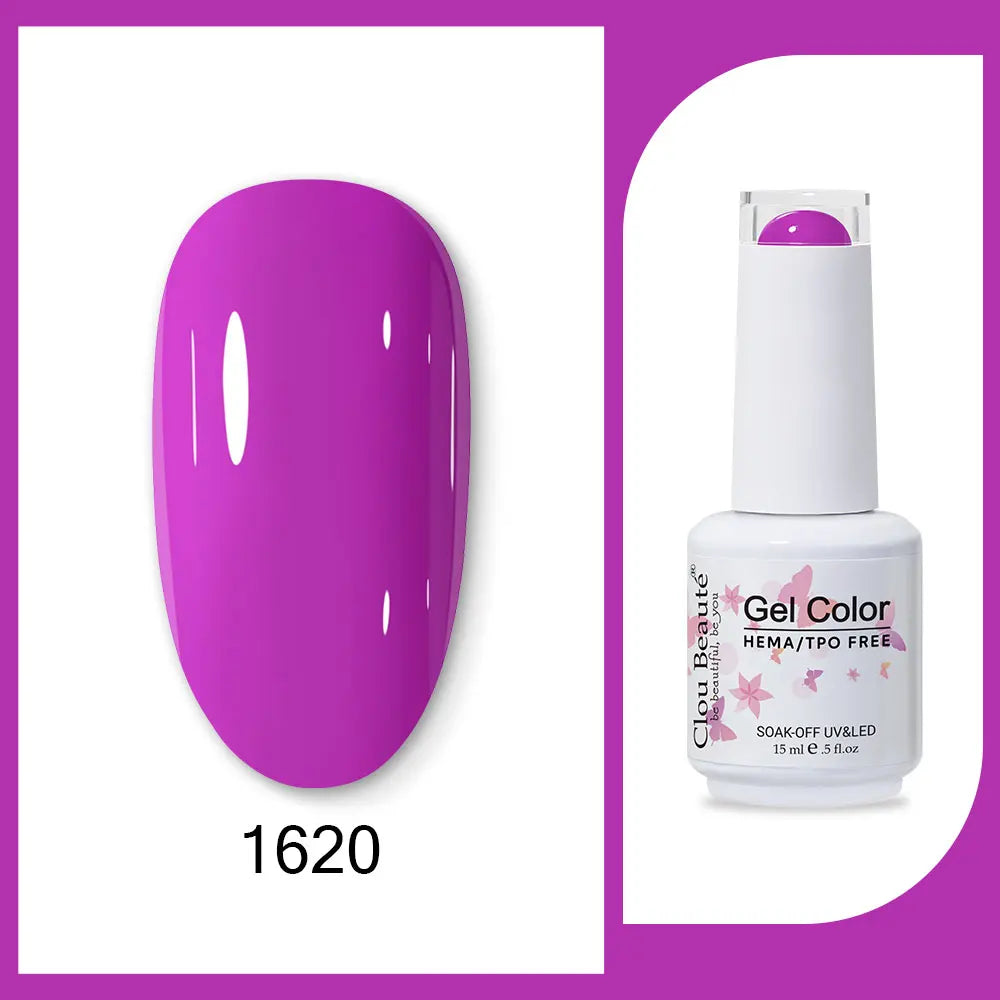 Clou Beaute TPO FREE Nail Gel Polish High Pigment Nail Art Supply Spring Summer Pastal Color Varnish UV Gel Clear Base Top Coat