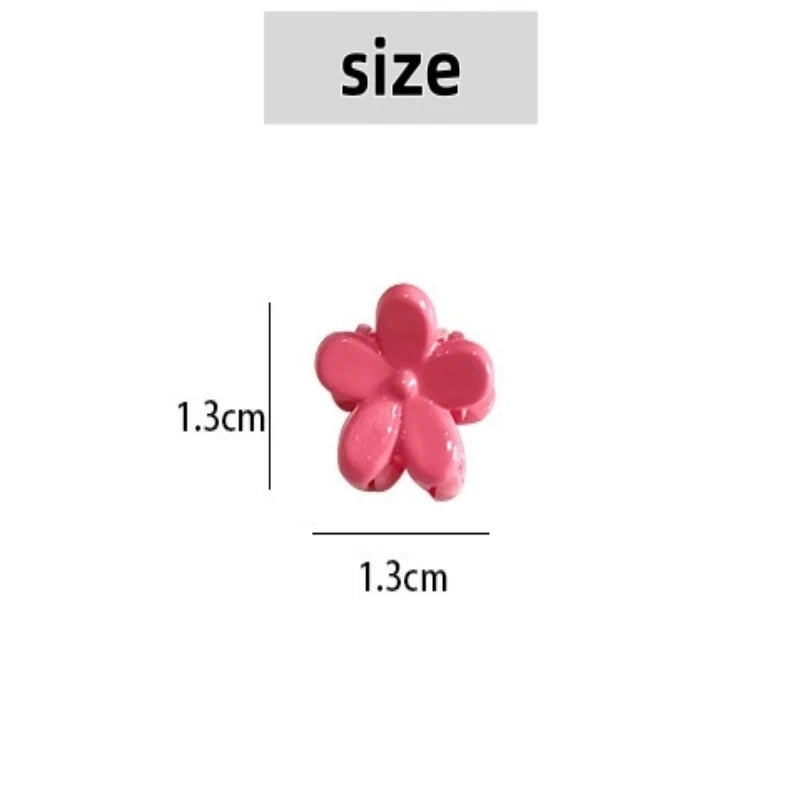 50Pcs Girls Cartoon Hair Clips Cute Small Claw Clips Flower Star Design Children's Fashion Hair Accessories Sweet Hairpin