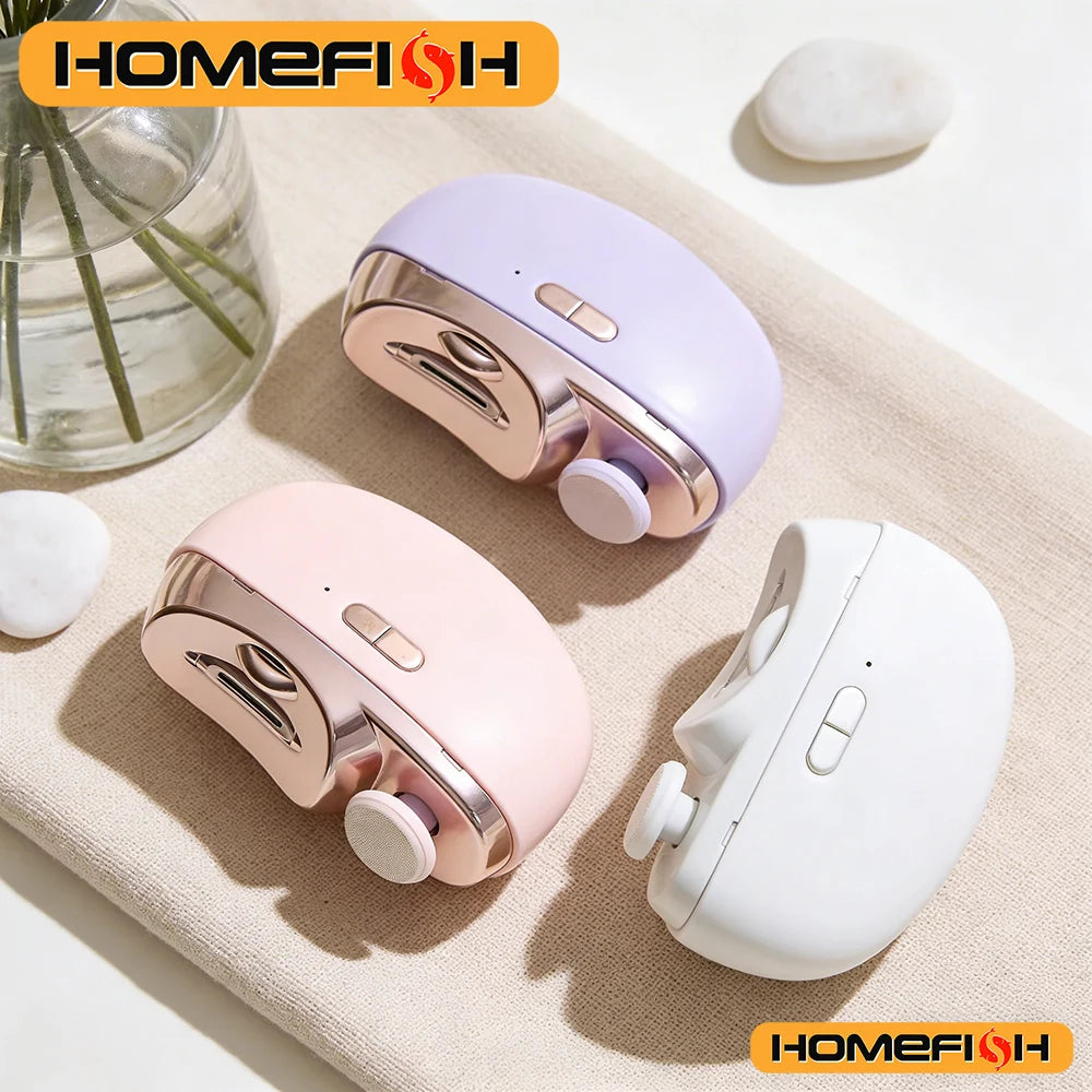 Electric Baby Nail Trimmer Automatic - Anti-Splash Anti-Pinch Nail Polisher