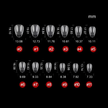 120pcs XXS Super Short Almond Full Cover Sculpted Soft Gel Nail Tips Press on Fake Nails Tailor-made for Short Small Nail Beds