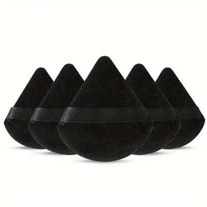 3/5/6 Pcs Triangle Powder Puff For Loose Powder Liquid Cosmetic Soft Plush Powder Puff Makeup Foundation Puff Makeup Tool