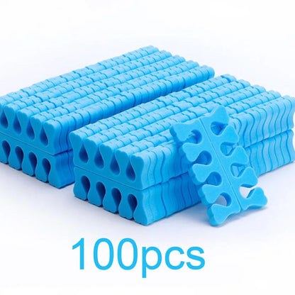 50 Pairs Soft Toe Separators Fingers Foots Nail Art Tools Flexible Heart Design Nail Art Practice Manicure Pedicure Foot Braces