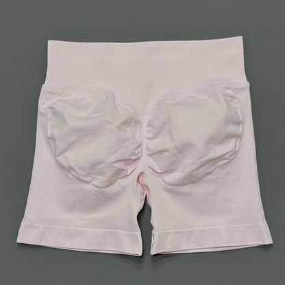 HISTELLO Sports Shorts 4.5" Women Yoga Shorts Seamless Low Waist Scrunch Bum Gym Leggings Workout Stretch Fitness Sports Shorts