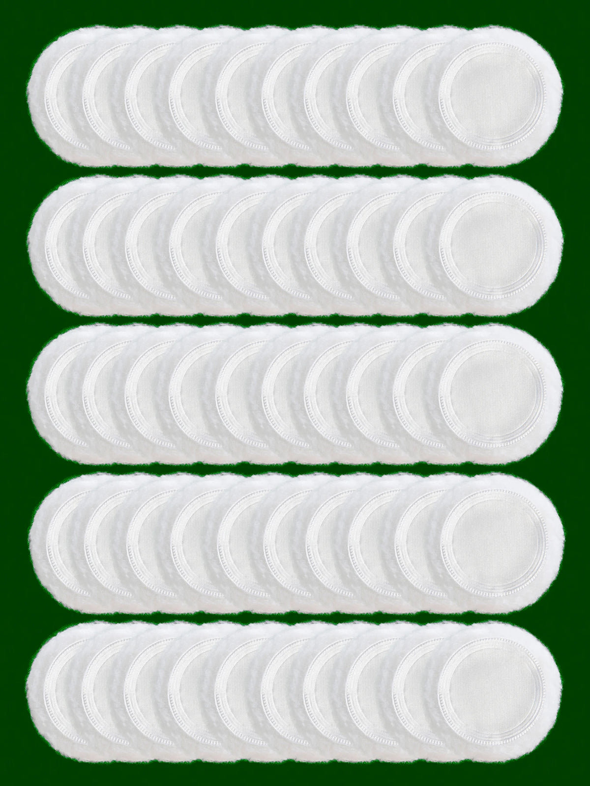 2-5-10-20Pcs Portable and Practical High-Grade White Round Powder Puff for Base and Fixing Makeup