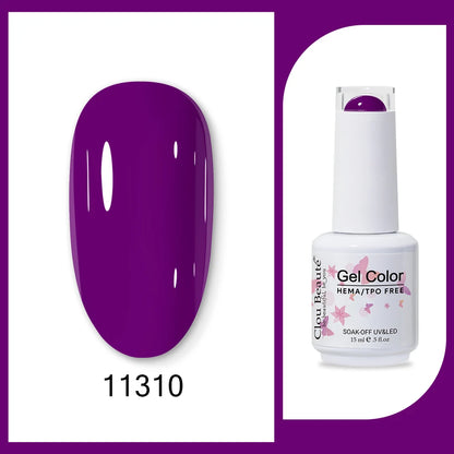 Clou Beaute TPO FREE Nail Gel Polish High Pigment Nail Art Supply Spring Summer Pastal Color Varnish UV Gel Clear Base Top Coat