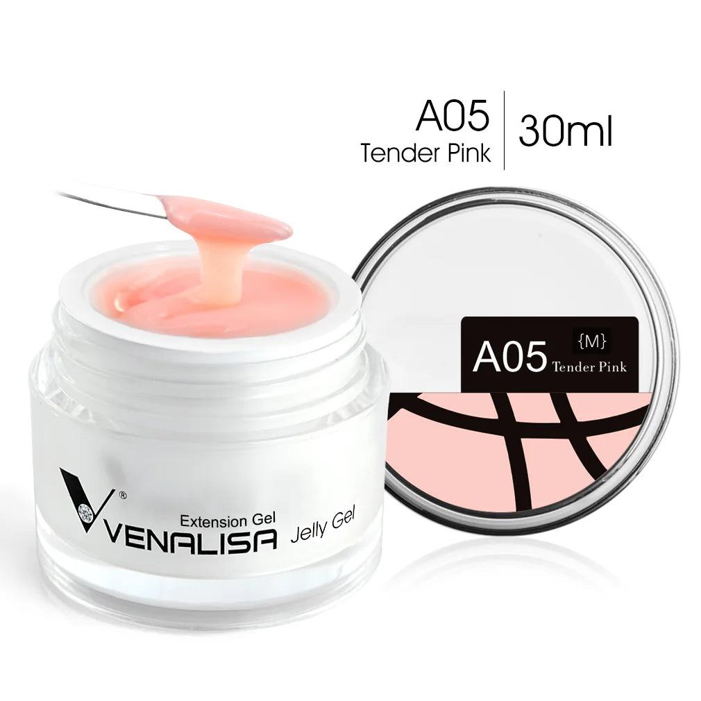 VENALISA Clear Color Extension Gel Pearl Glittle Gel Canni Supply Camouflage Fasting Jelly Nail Gel Self Leveling Acrylic Gel