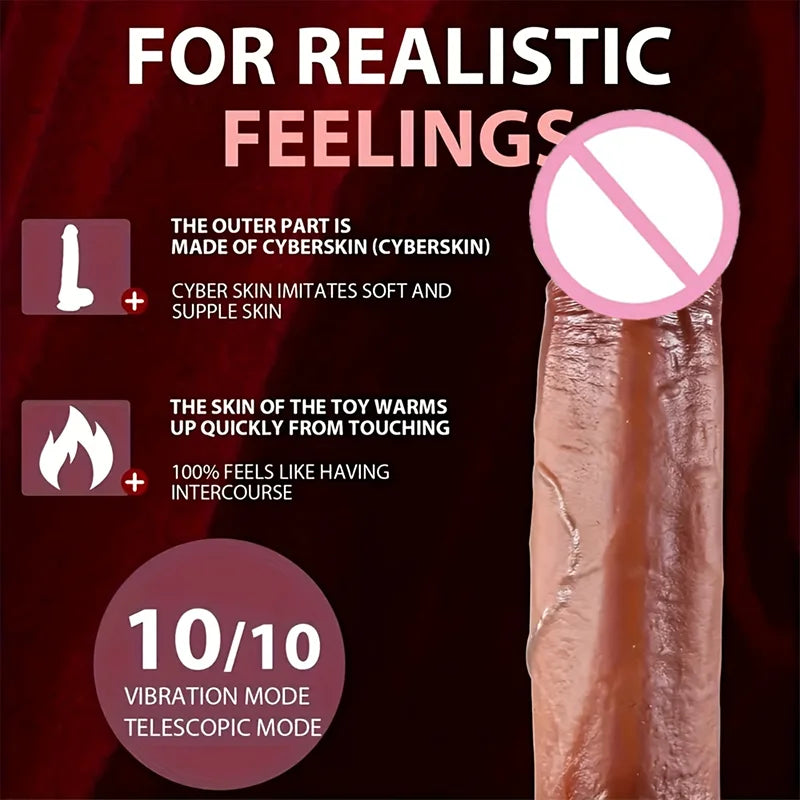 Dildo - 1pc Lovelily 9-Inch Realistic Vibrating Dildo with Remote Control, Multiple Modes, USB Rechargeable Battery, Liquid Silicone Material - Ideal for Men, Women, And Couples, Vibrating Dildo|Realistic Texture|Remote Contr