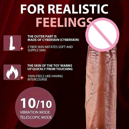 Dildo - 1pc Lovelily 9-Inch Realistic Vibrating Dildo with Remote Control, Multiple Modes, USB Rechargeable Battery, Liquid Silicone Material - Ideal for Men, Women, And Couples, Vibrating Dildo|Realistic Texture|Remote Contr