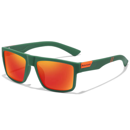 Retro Style Square Frame Polarized Cycling Sunglasses Men Night Vision Car Driving Sunglass Dirt Bike Motorcycle Glasses UV400
