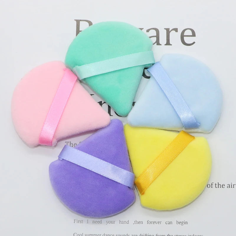 OGEYERO Velvet Triangle Powder Puff Make Up Sponges for Face Eyes Contouring Shadow Seal Cosmetic Foundation Makeup Tool