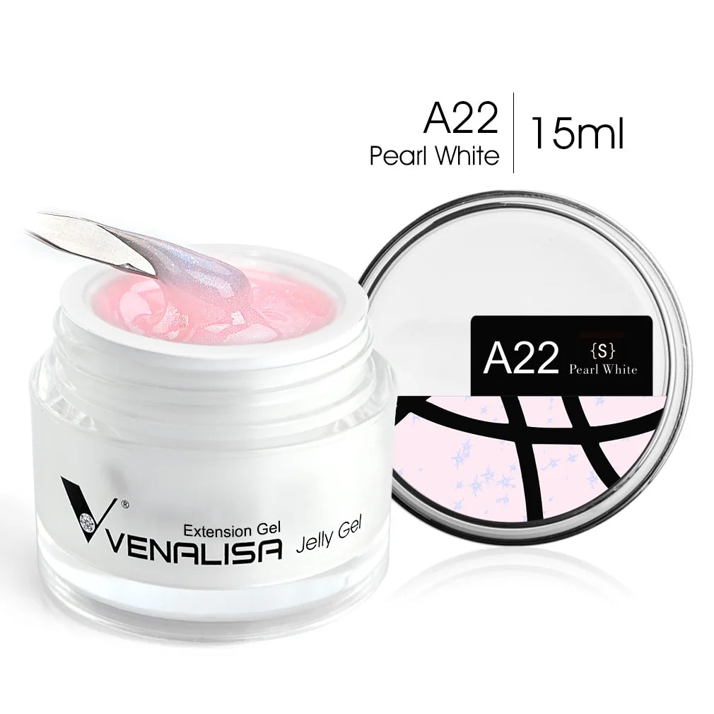 VENALISA Clear Color Extension Gel Pearl Glittle Gel Canni Supply Camouflage Fasting Jelly Nail Gel Self Leveling Acrylic Gel